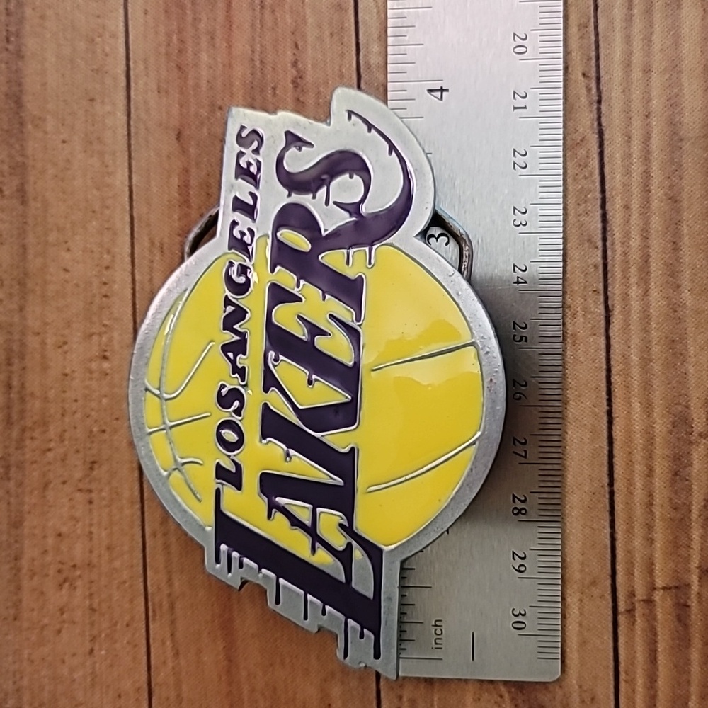 Los Angeles Lakers Belt Buckle NBA Basketball Logo Official License 2004 - Picture 5 of 7